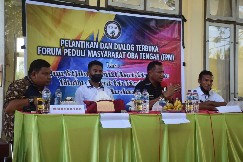 Pelantikan Pengurus Forum Peduli Masyarakat FPM Oba Tengah