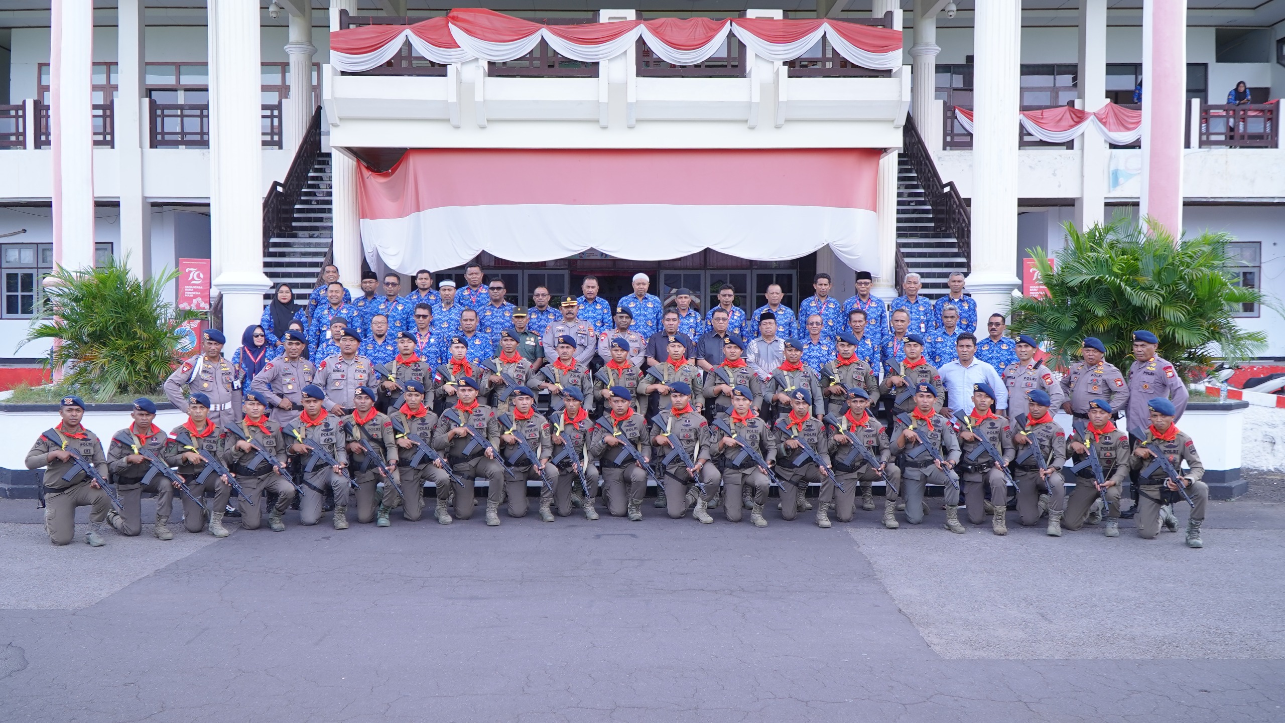 Pelepasan Satuan Tugas Operasi Amole Tahun 2025 BKO Polda Papua Personel Pasukan Brimob III Korps Brimob Polri