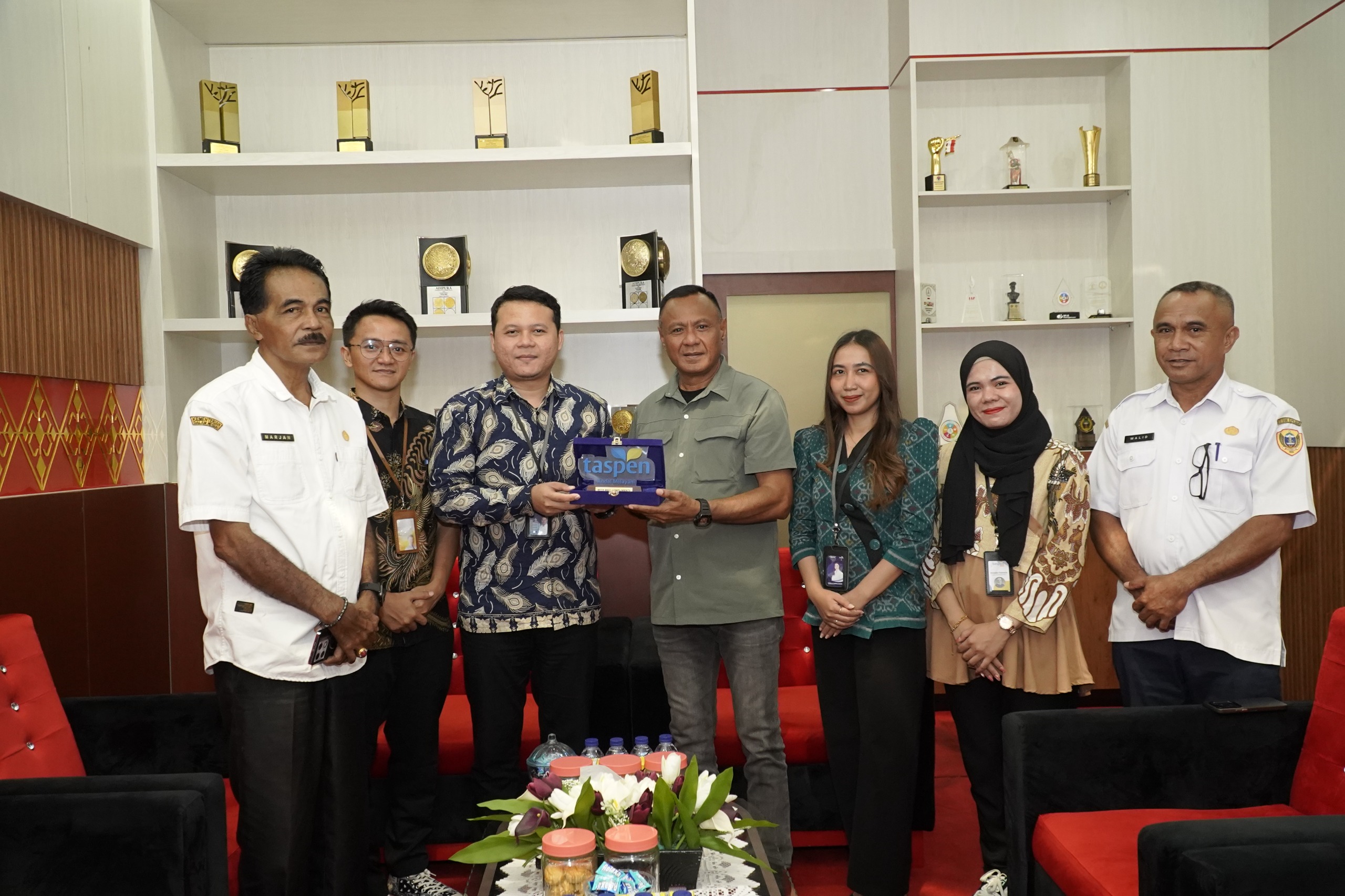 Wali Kota Tidore Terima Kunker Kepala PT. Taspen Persero Cabang Malut